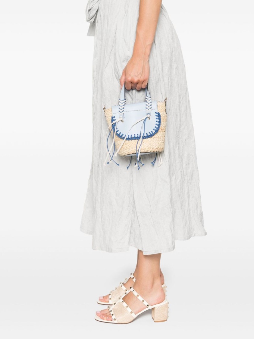 Cuba Lab Handbag With Woven Base
