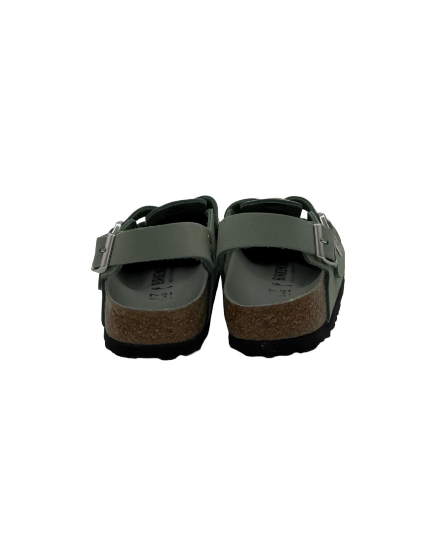 Birkenstock Tokio Clog – Pure Sage Nubuck Leather In Gray