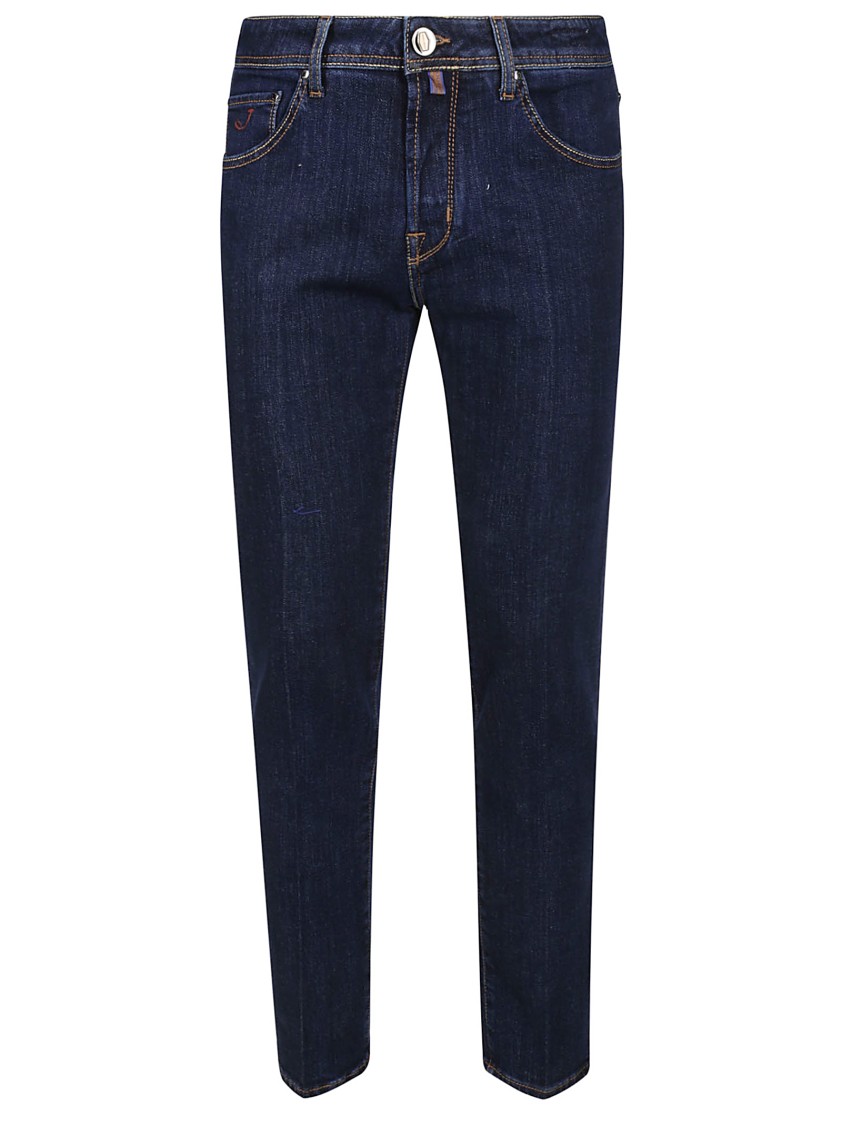 Jacob Cohen Slim-fit Blue Denim Jeans With Tailored Silhouette