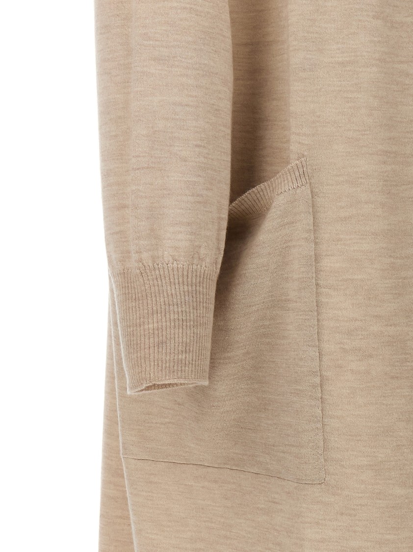 Max Mara Beige Cashmere Cardigan In Neutral