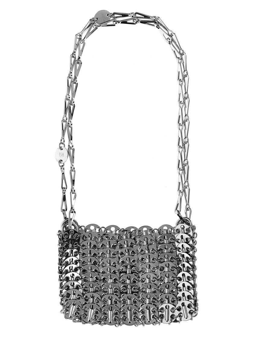 Rabanne Paco '1969 Nano' Shoulder Bag In Gray
