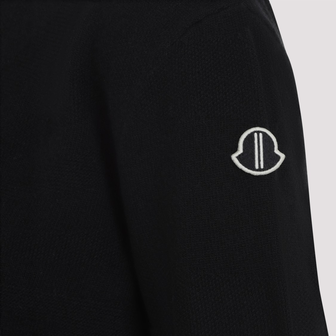 Shop Moncler X Rick Owens Biker Round Neck Pullover In Black