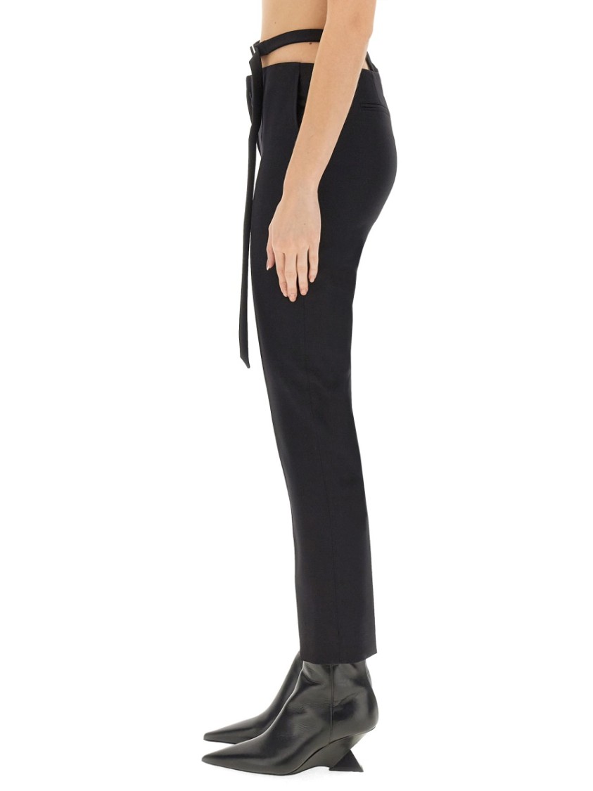 Attico The Ruby Cut Out Detailed Halterneck In Black