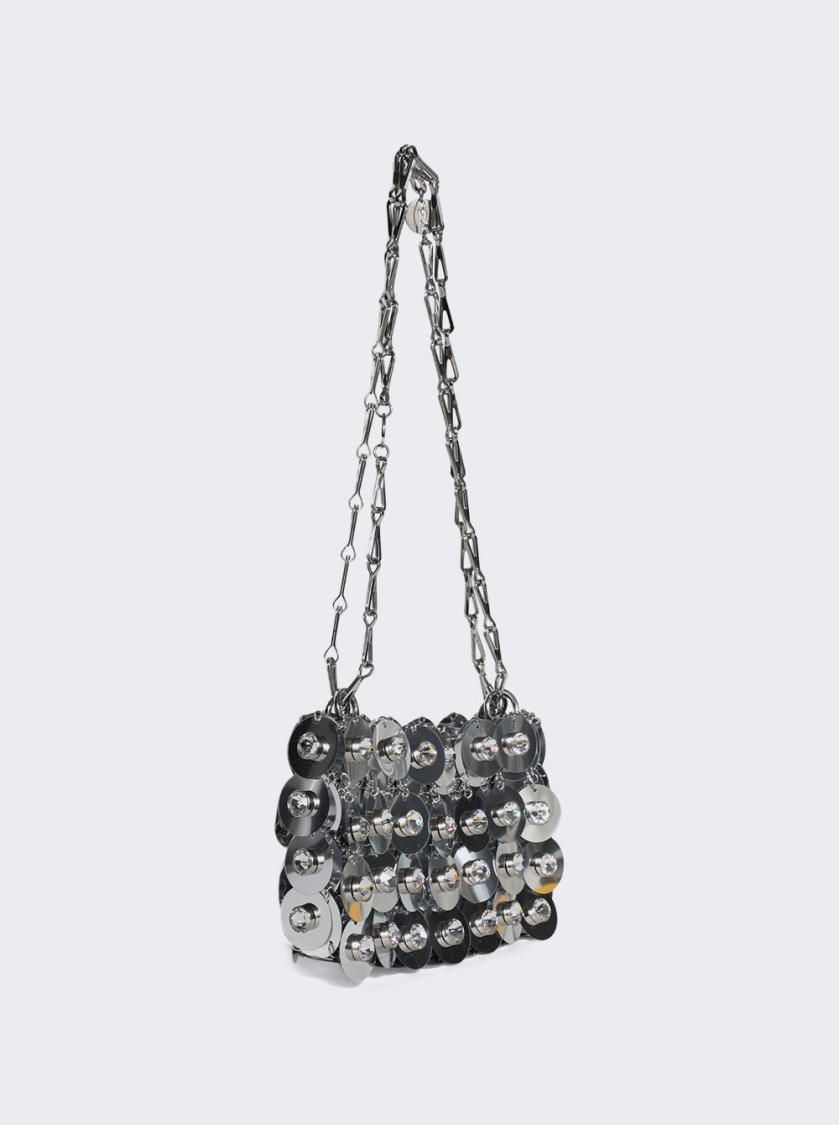 Rabanne Sparkle Nano Sphere Bag Silver In Silver
