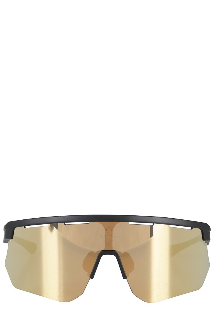 Facehide Face.hide Bold Oversized Gold Acetate Sunglasses
