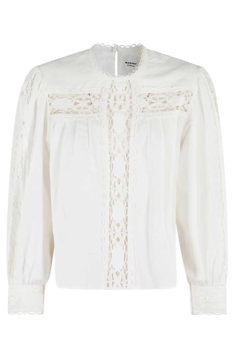 Shop Isabel Marant Étoile Valmira Blouse In White