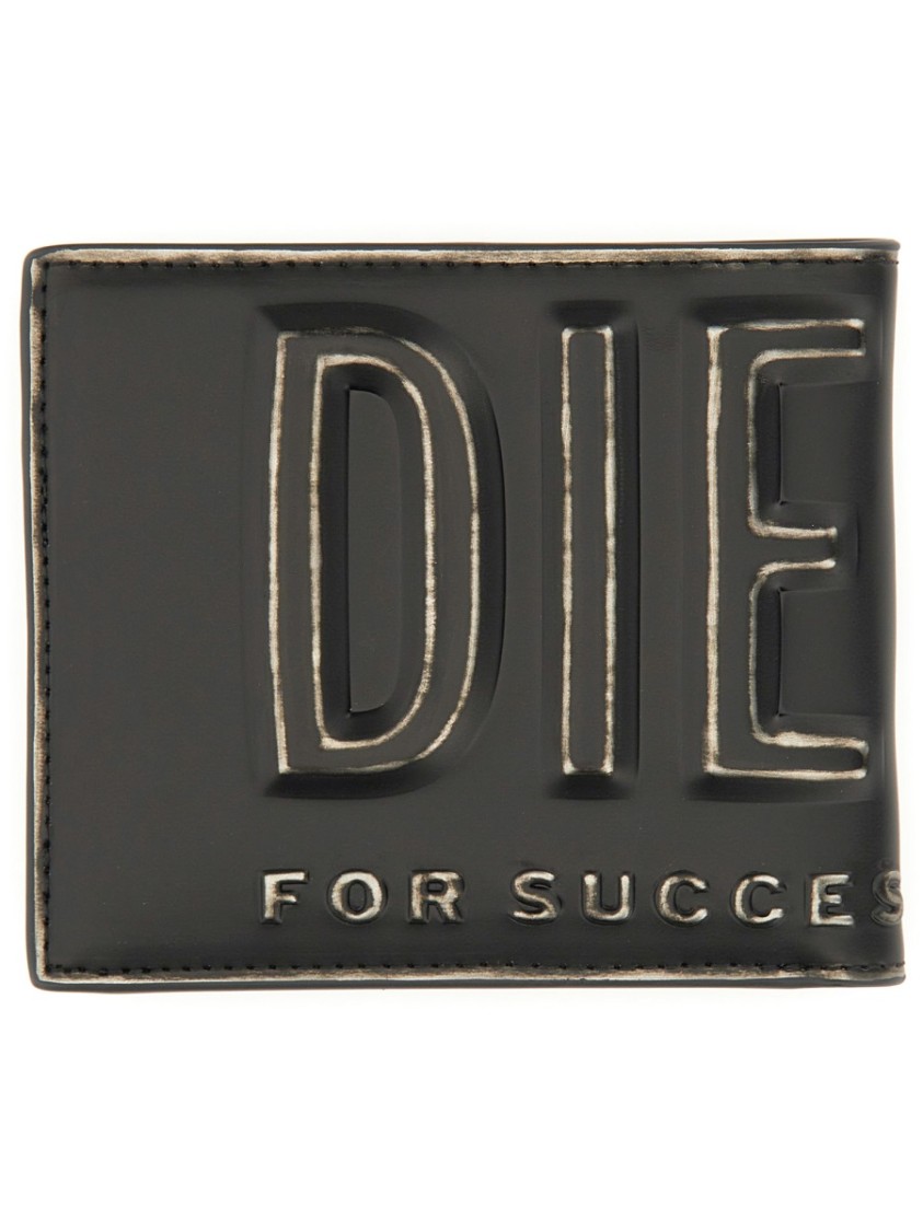 Diesel Bifold Wallet With 3d Logo