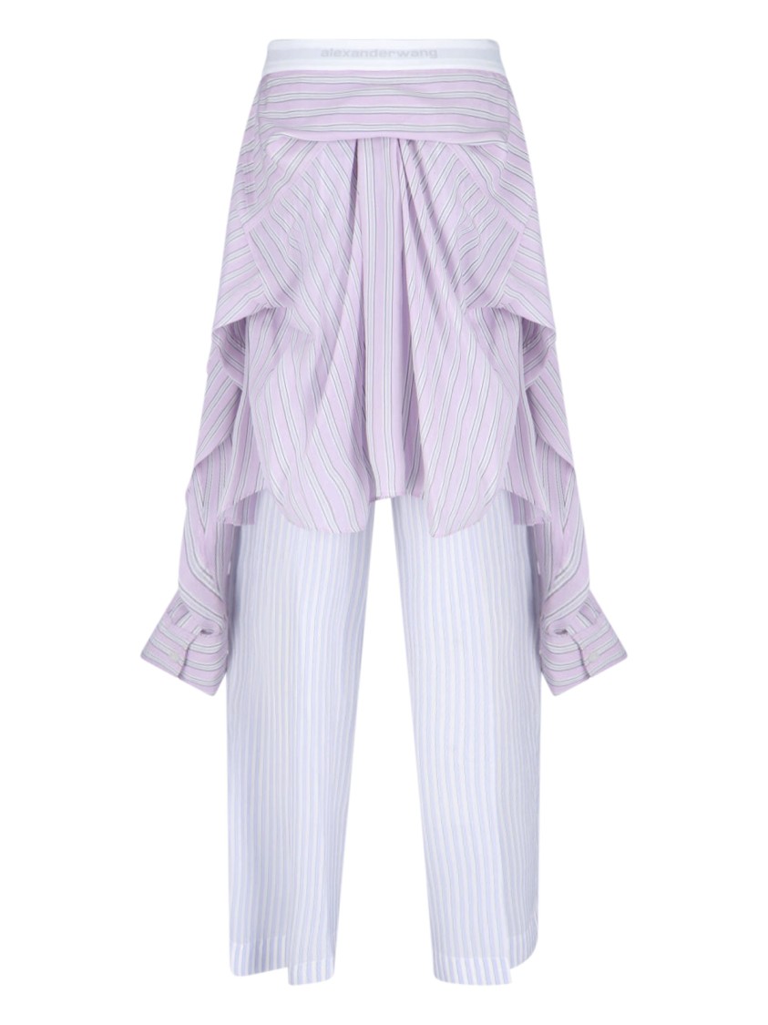 Alexander Wang Large Pants In Silk In White