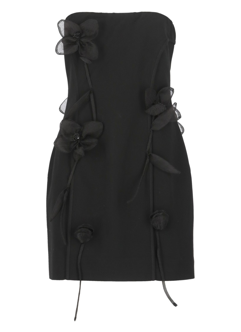 Shop Rotate Birger Christensen Rotate Tube Rose Dress In Black