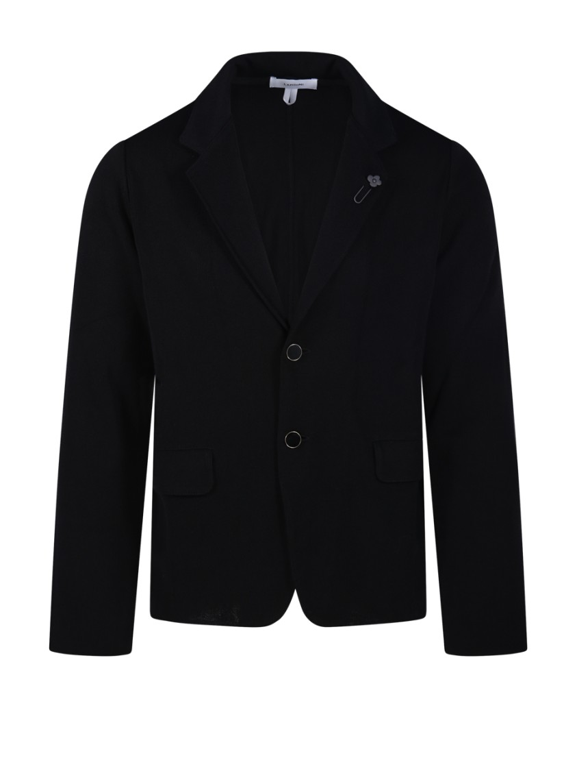 LARDINI LARDINI NOTCHED LAPEL BLAZER WITH TWO-BUTTON CLOSURE