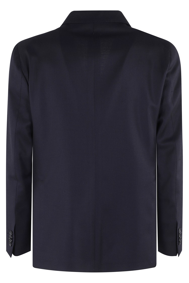 Shop Tagliatore Opsak Wool Double Breasted Jacket In Blue