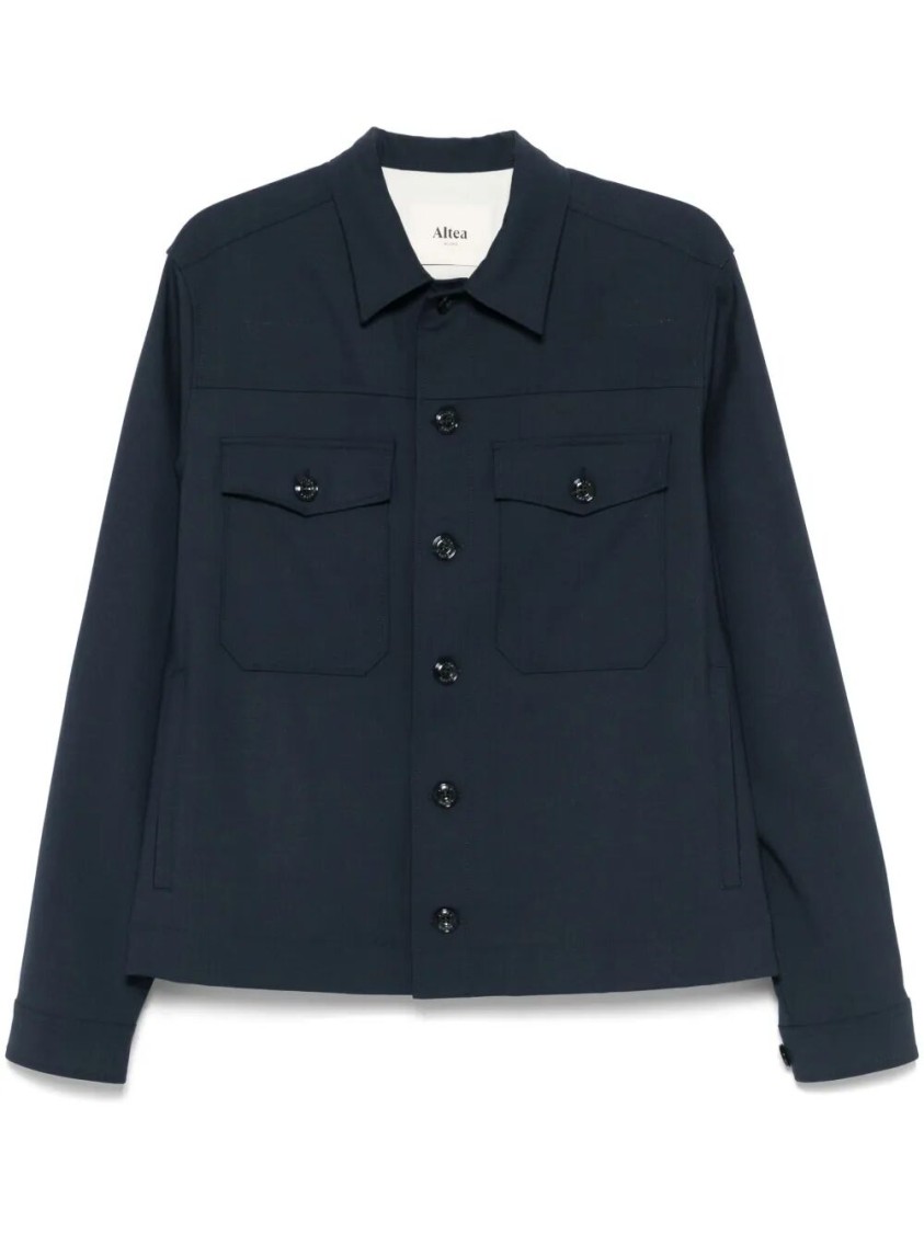 Altea Mitchell Overshirt In Blue