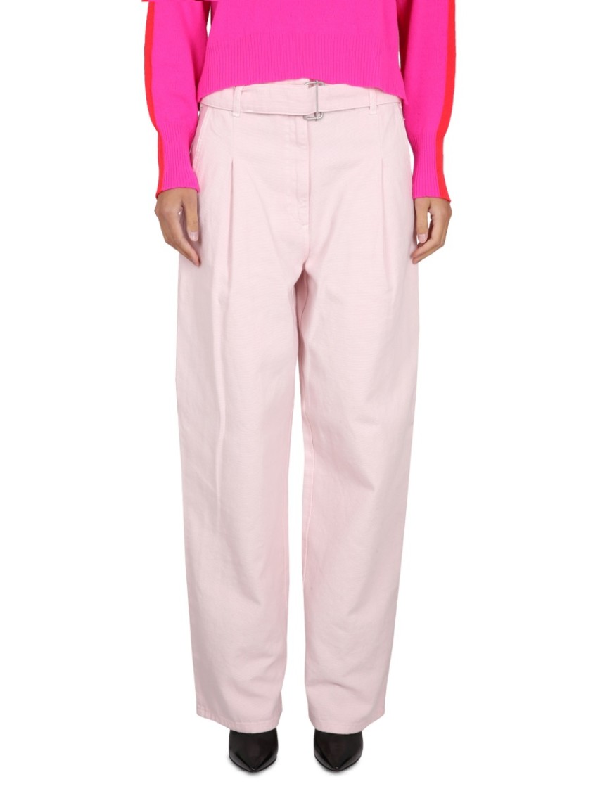 Shop Philosophy Di Lorenzo Serafini Relaxed High-waisted Denim Pants With Pleats