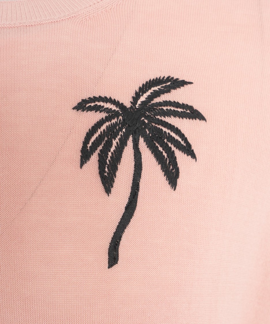 AMARANTO AMARANTO EMBROIDERED COTTON SWEATER 