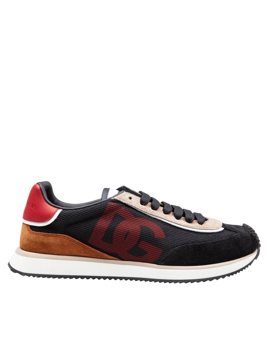 Dolce & Gabbana Dg Cushion Sneaker Sneakers Multicolor In Black