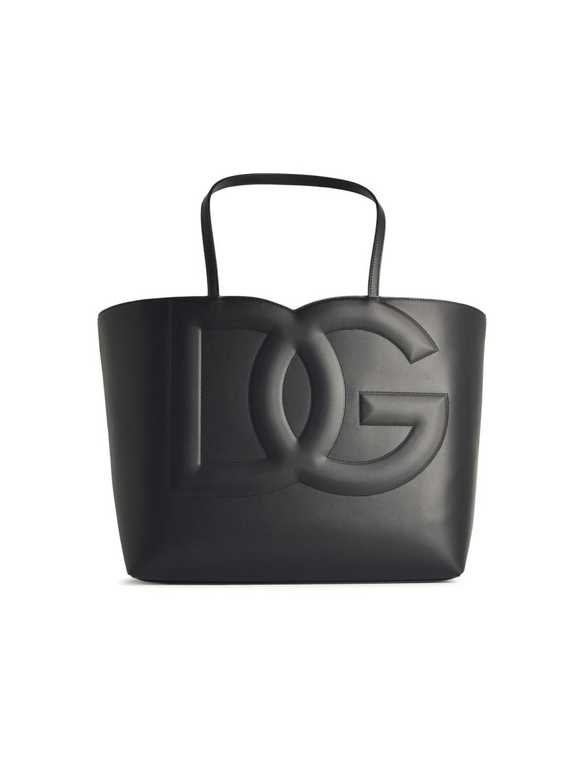 Dolce & Gabbana Dg Logo Small Tote Bag In Grey