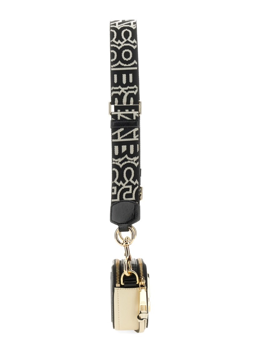 Marc Jacobs The Snapshot Cloud White Multi Leather Camera Bag