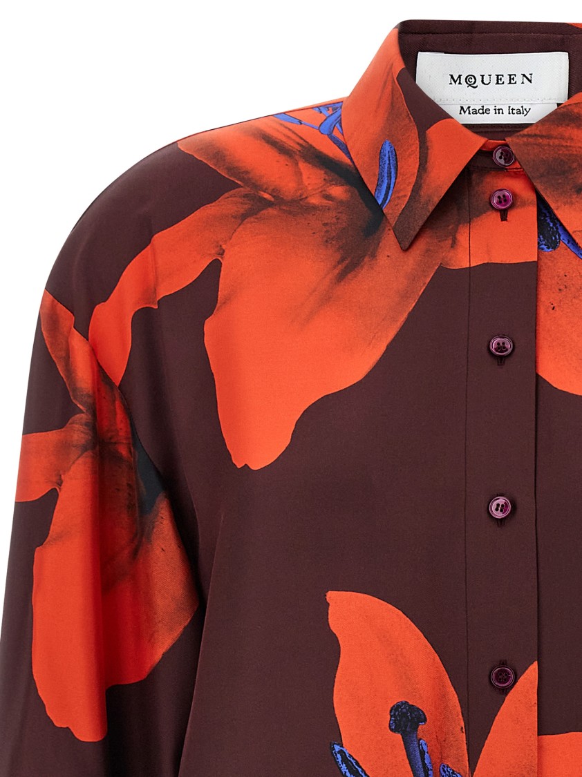 Alexander Mcqueen Mcqueen 'flame Lily' Shirt In Multi