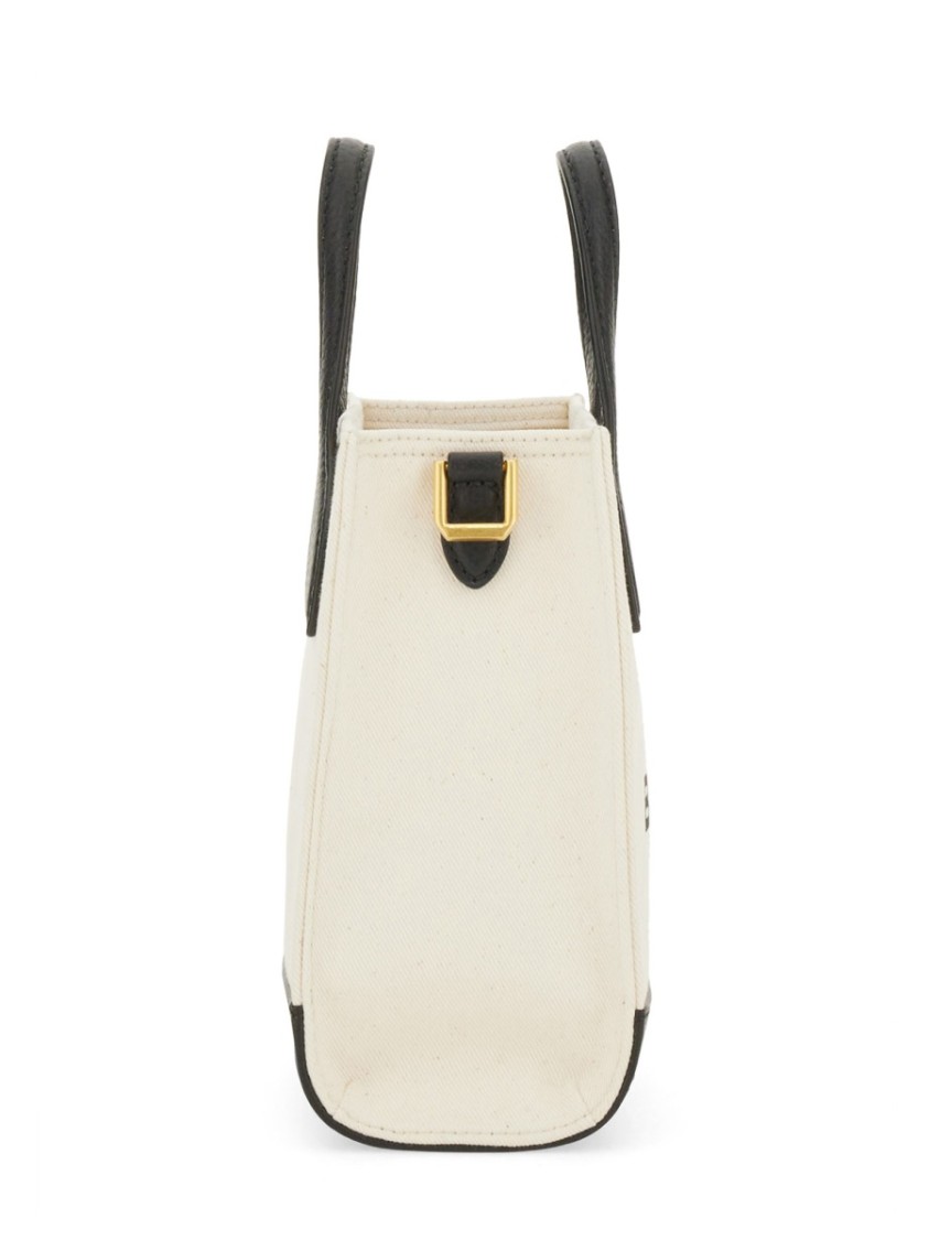 Shop Bally Structured Bag With Detachable Strap And Bold Logo