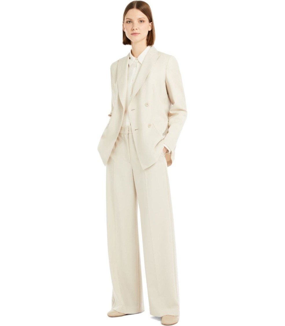 Max Mara Nervoso Sabbia Double-breasted Blazer In Neutrals