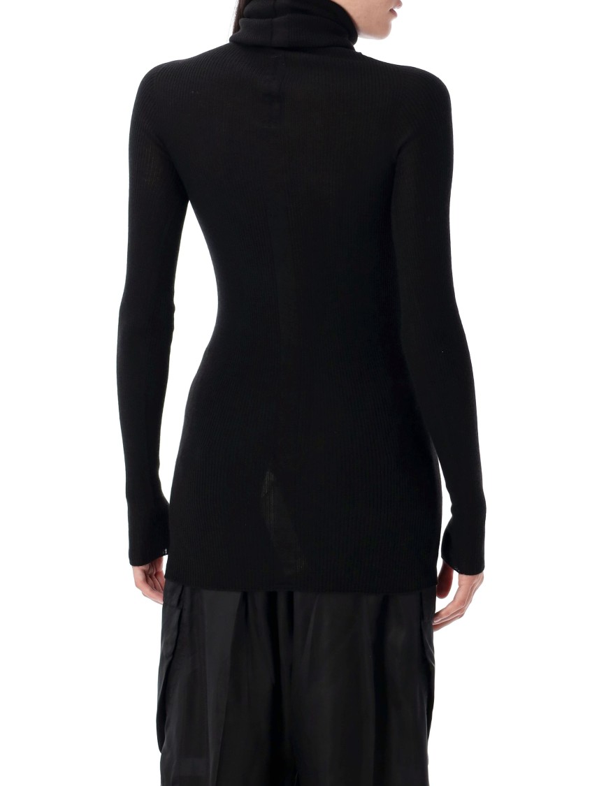 Rick Owens Ls Tube Sweater In Black