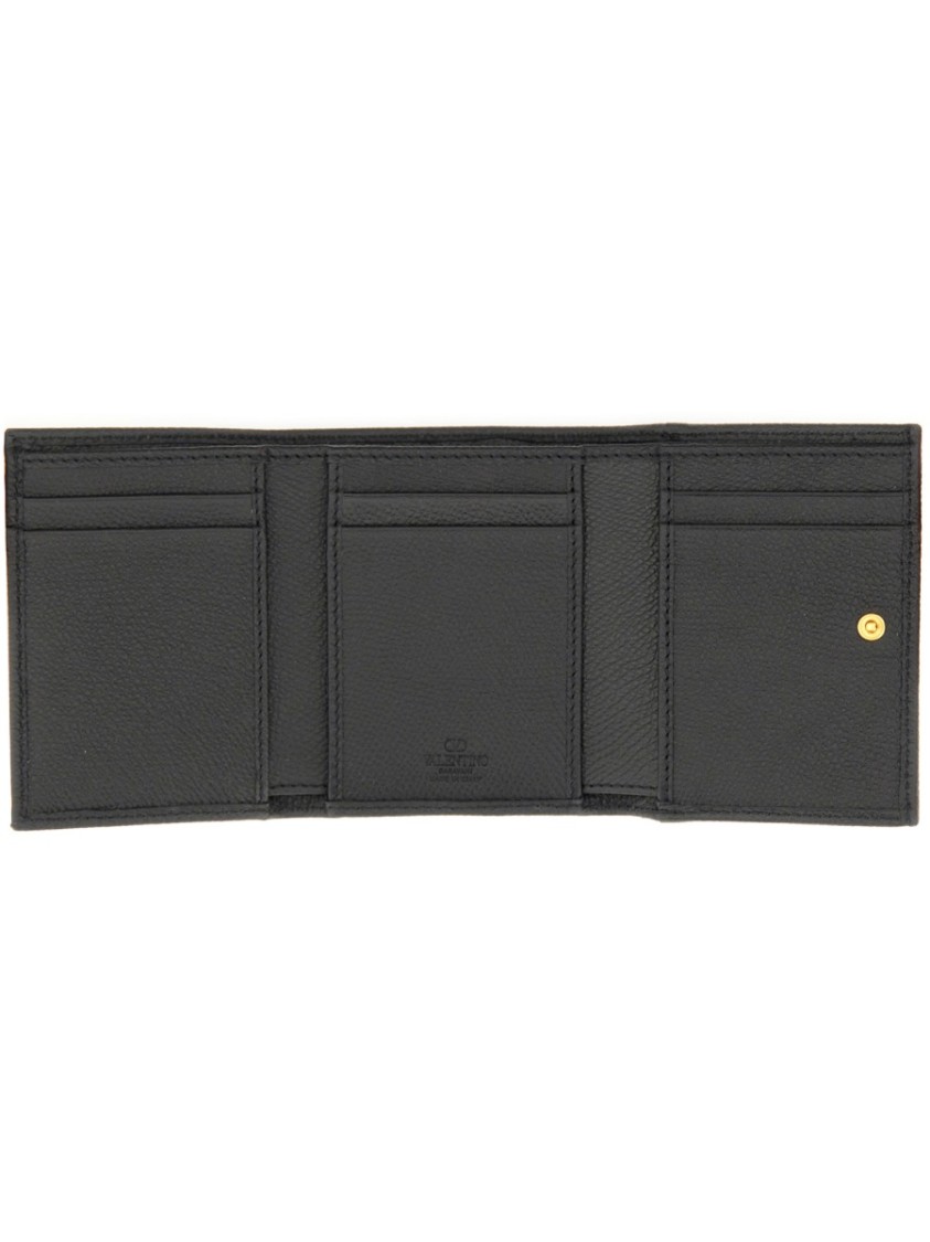 Valentino Vlogo Signature Trifold Wallet