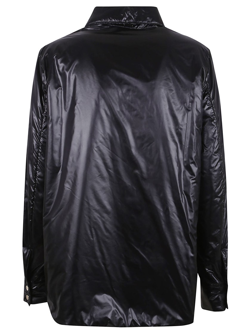 Herno Chest Pockets Collared Neck Long Sleeves Shiny Finish