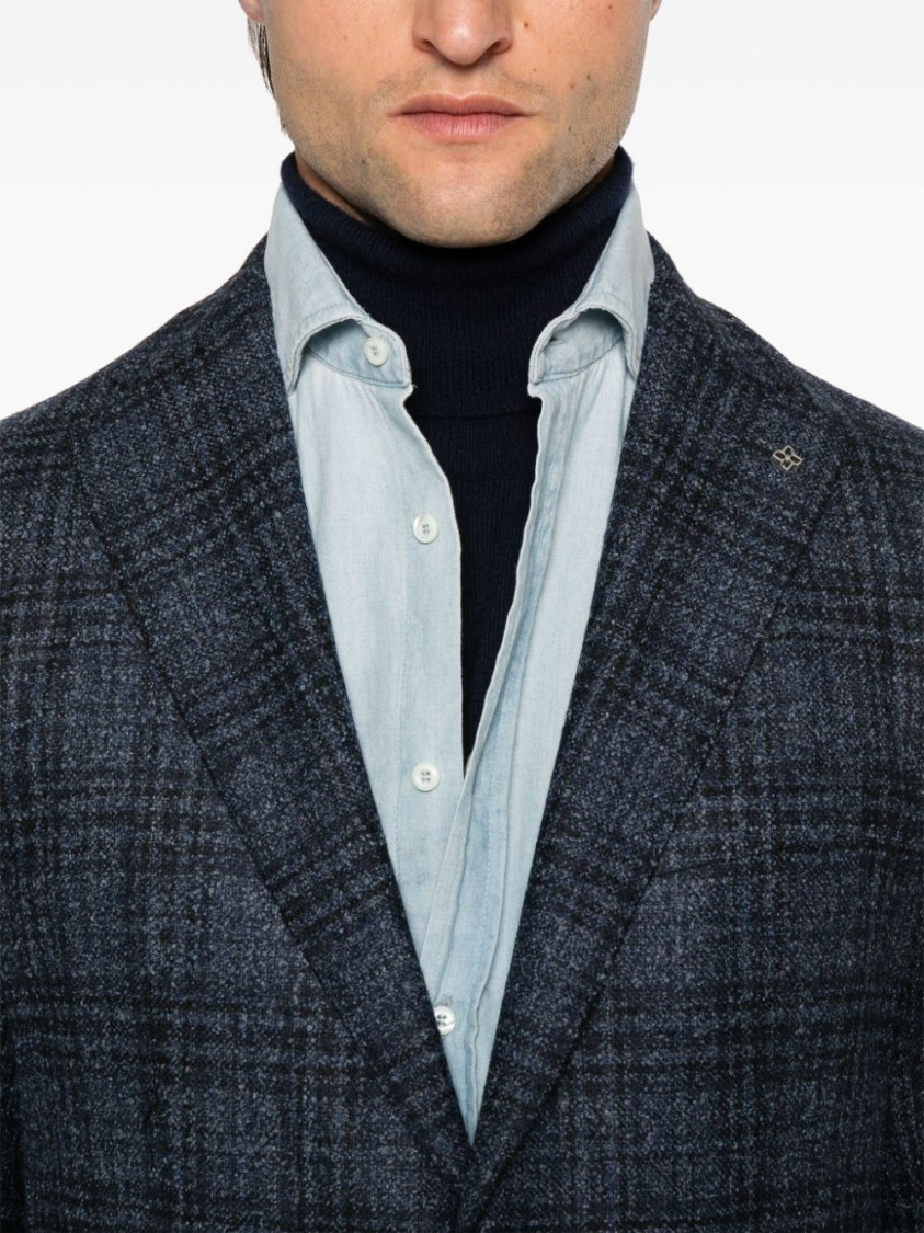 Shop Tagliatore Montecarlo Jacket In Blue