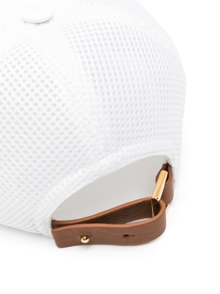 Lorena Antoniazzi Structured Baseball Hat With Mesh Back In White
