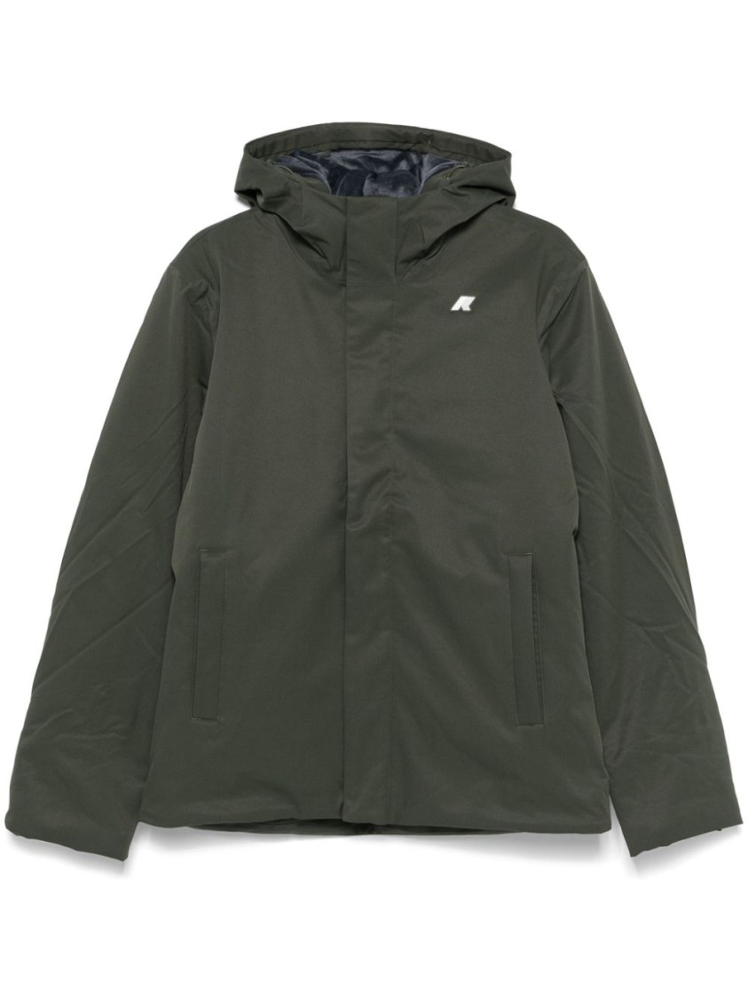 K-way Jacko Twill Marmotta Jacket In Green