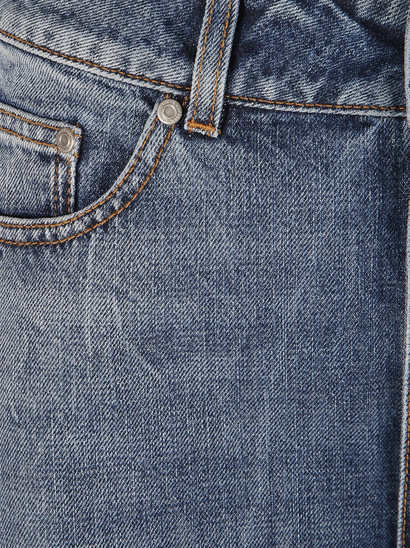 Stella Mccartney High-waisted Wide-leg Jeans With Vintage Essence In Blue