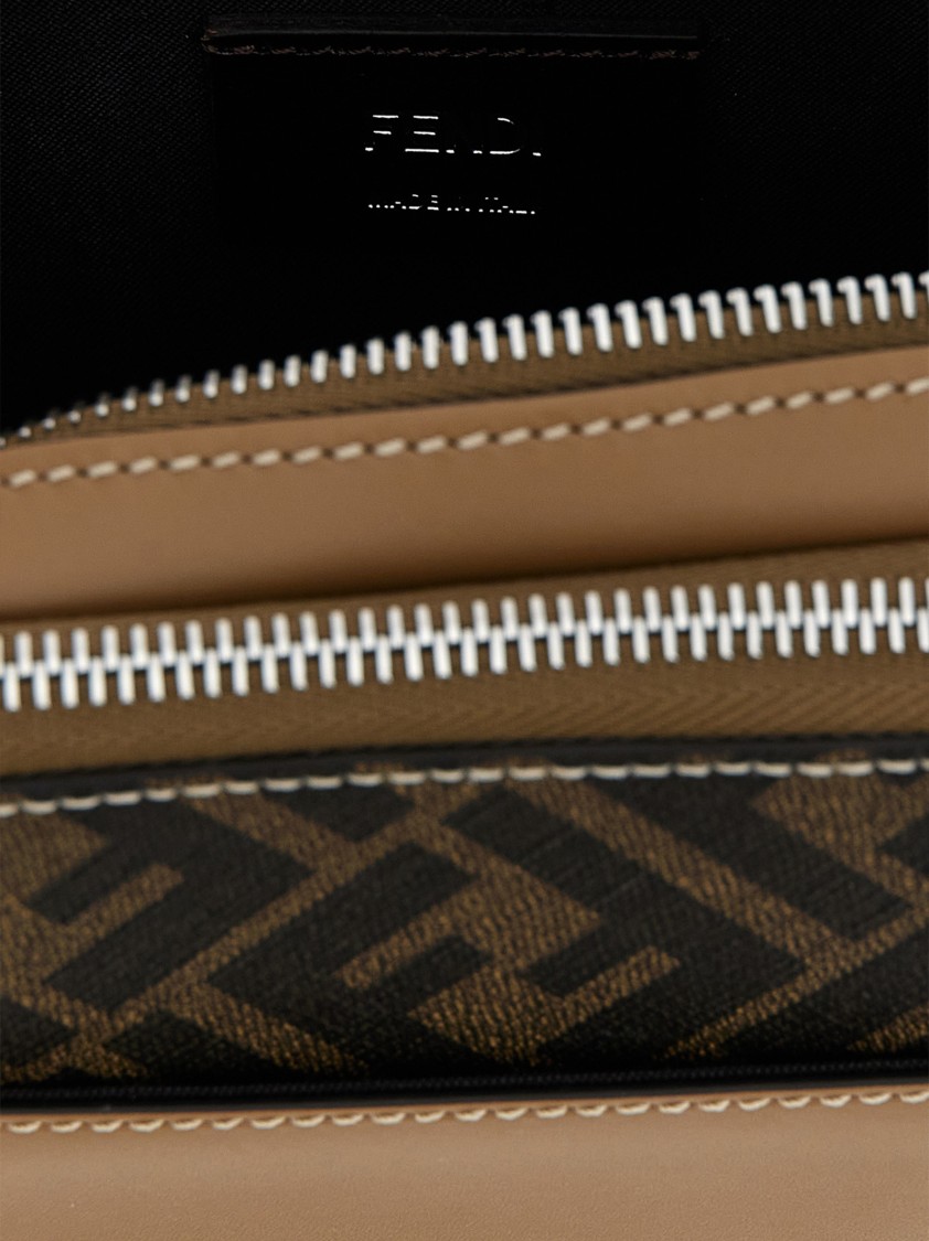 Fendi 'camera Case Organizer Squared Ff' Crossbody Bag In Brown