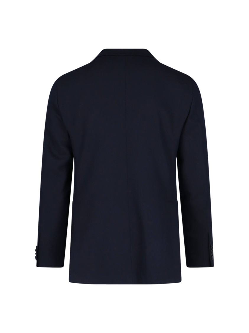 Caruso Aida Double-breasted Blazer In Blue