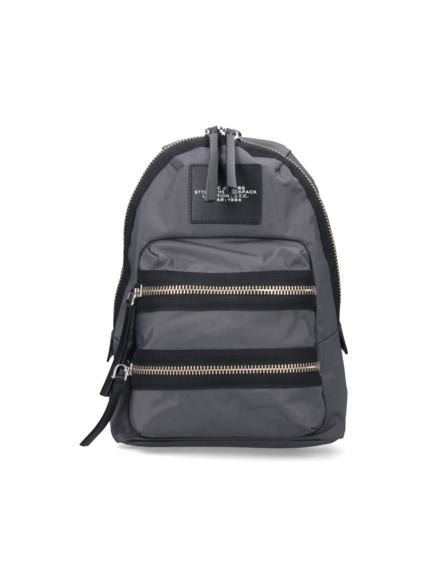 Shop Marc Jacobs Medium Backpack "the Biker" – Gray