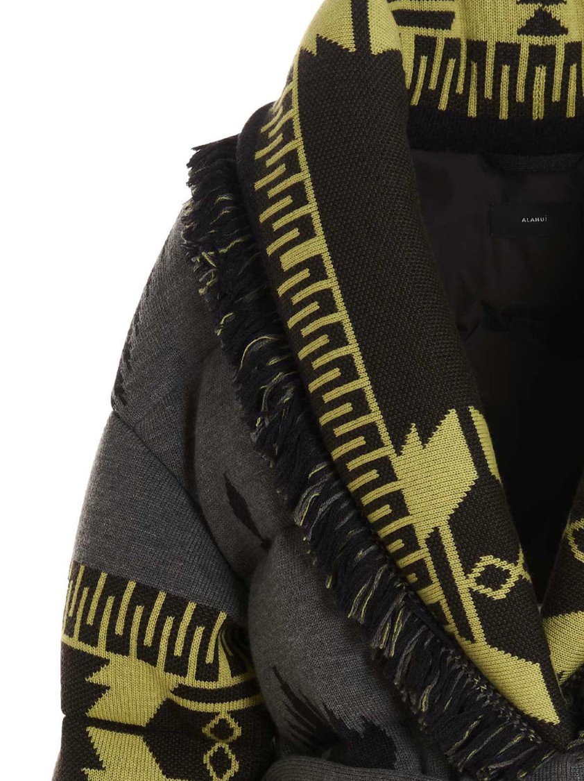 Alanui Icon Puffer Jackets Multicolor In Gray