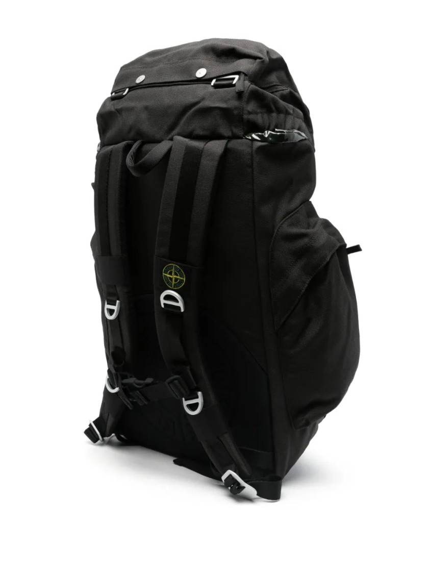 STONE ISLAND STONE ISLAND FOLDOVER-TOP CANVAS BACKPACK