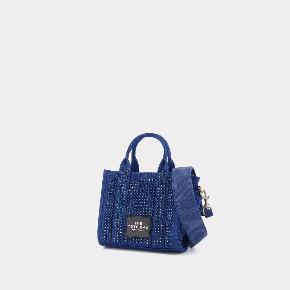 MARC JACOBS MARC JACOBS THE CROSSBODY TOTE - COTTON - BLUE