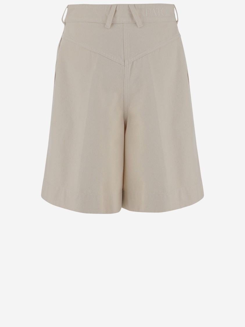 【送料&関税込】Patou Cotton Short Pants With Logo Patou Cotton Short Pants With Logo In Beige | ModeSens