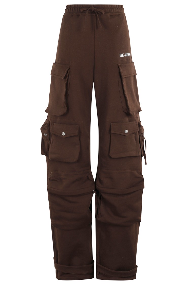 Attico Cargo Fern Pants In Brown