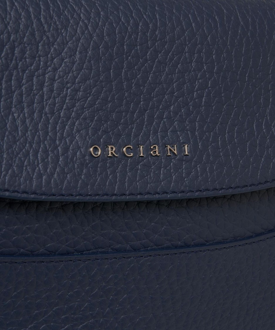 Orciani Blue 'nana' Leather Shoulder Bag In Blue