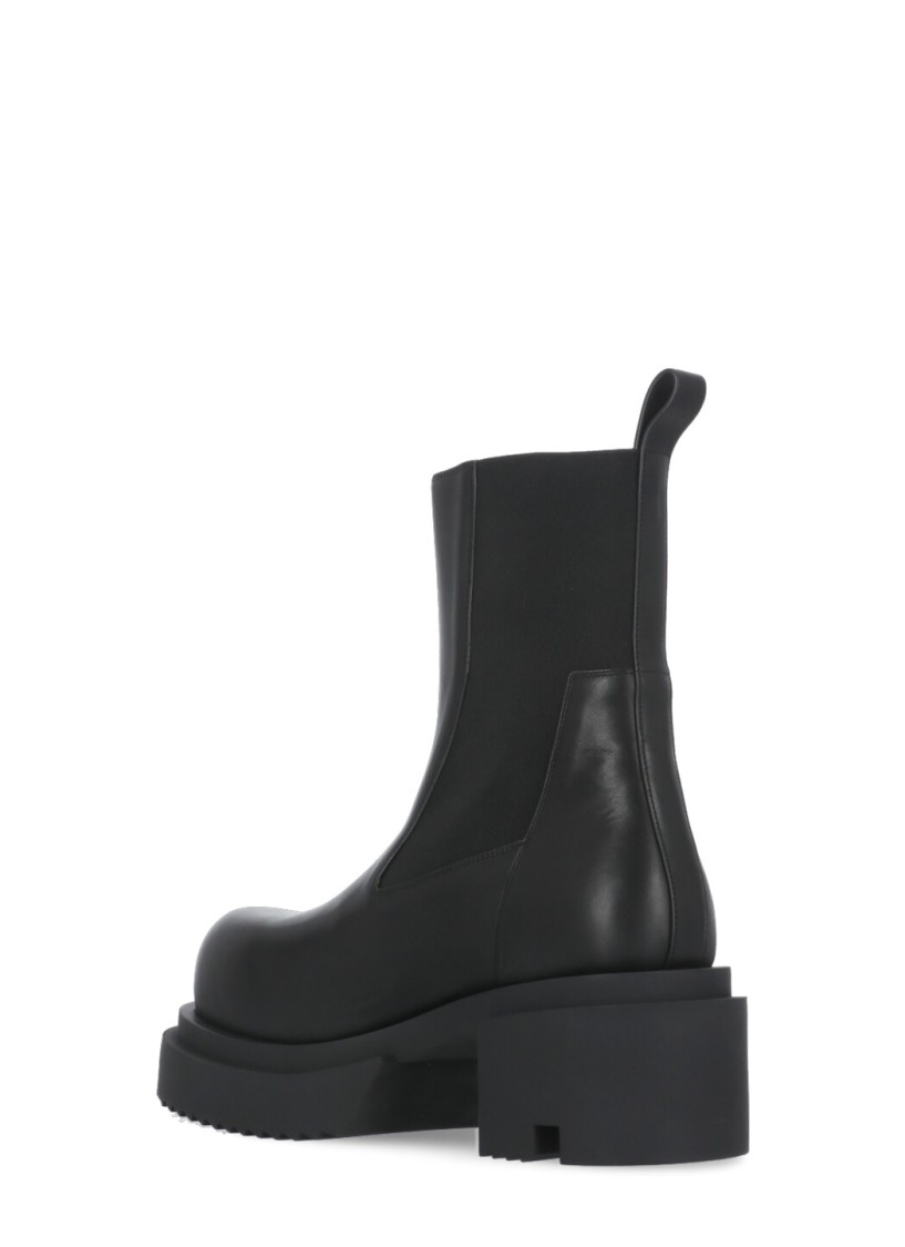 Rick Owens Hollywood Boots In Black