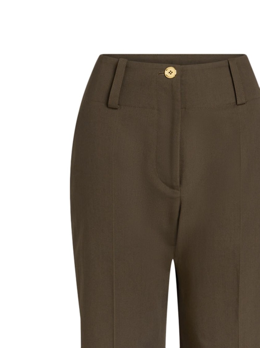 パンツ Patou Tailored Brown Trousers With High Waist Patou Tailored Brown Trousers With High Waist | THE LIST