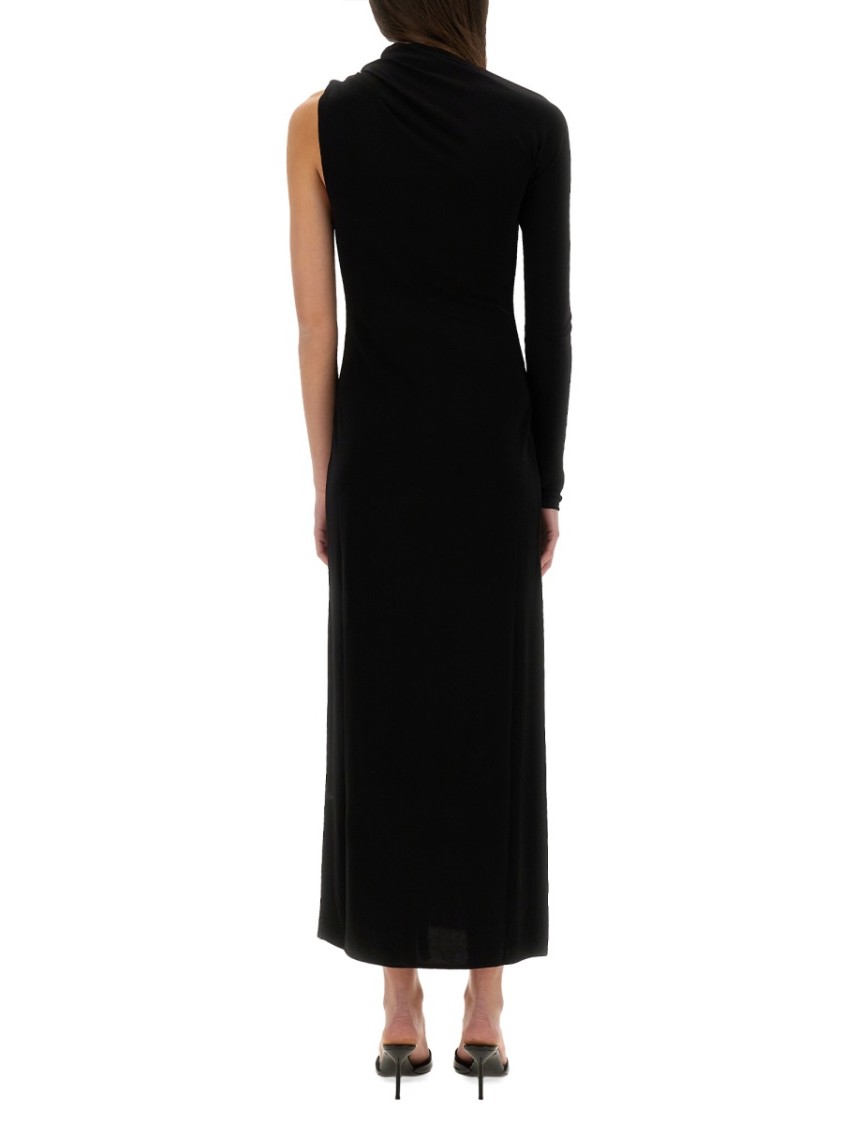 Courrèges Courreges Women Long One-shoulder Dress In Black