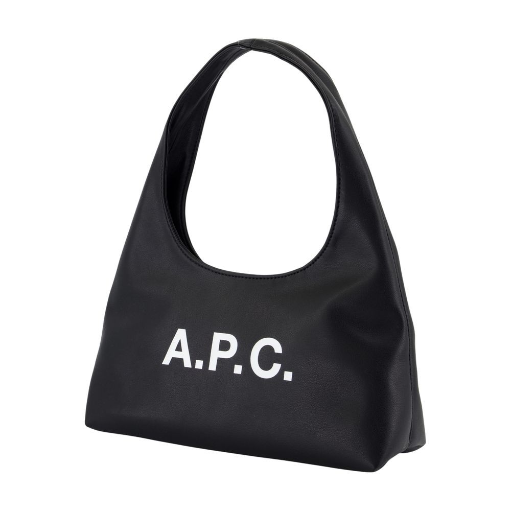 Apc A.p.c. Baby Ninon Shoulder Bag - Synthetic - Black In Black