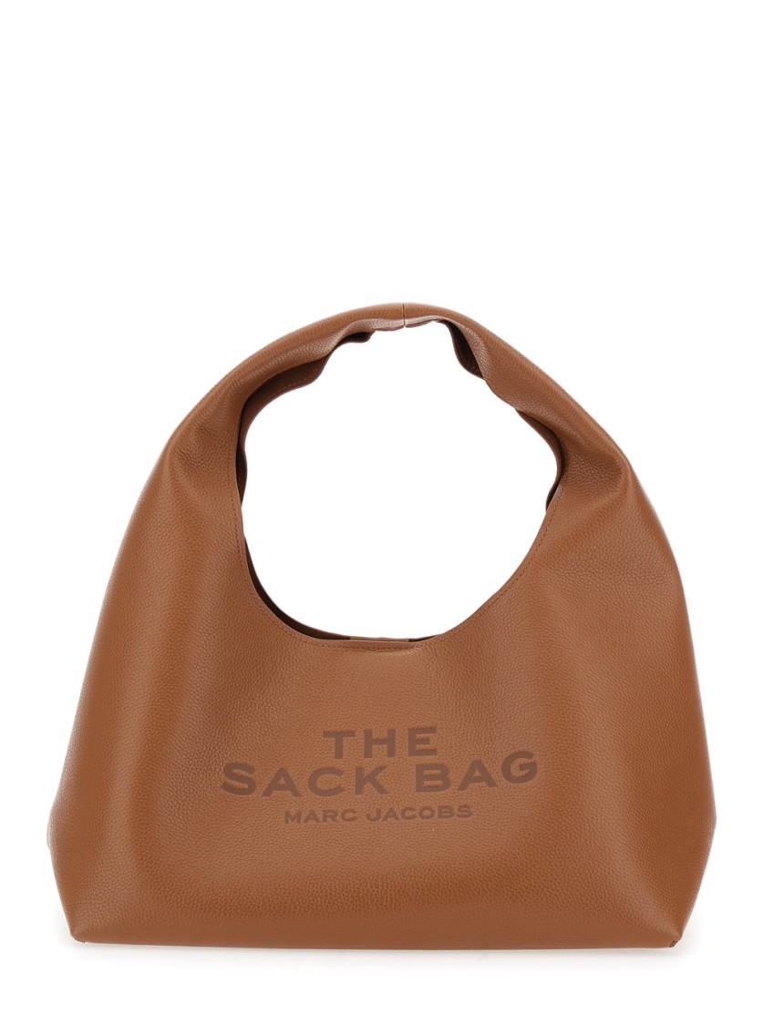 Marc Jacobs The Sack Micro Leather Top Handle Bag In Brown
