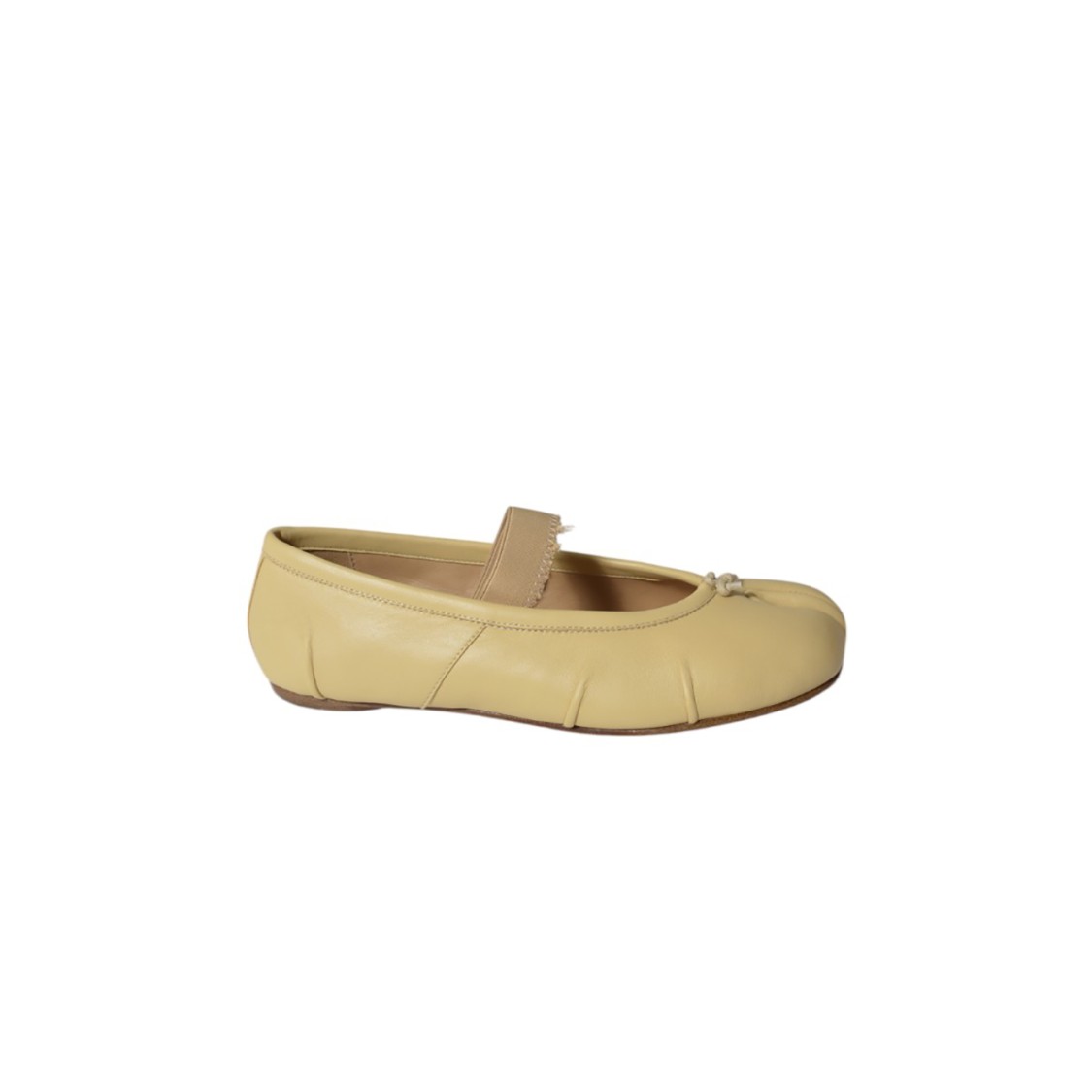 Maison Margiela Nude Leather Tabi Flats