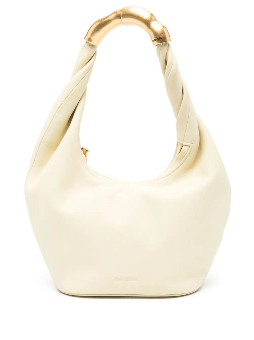 Cult Gaia Rounded Calf Leather Tote Bag