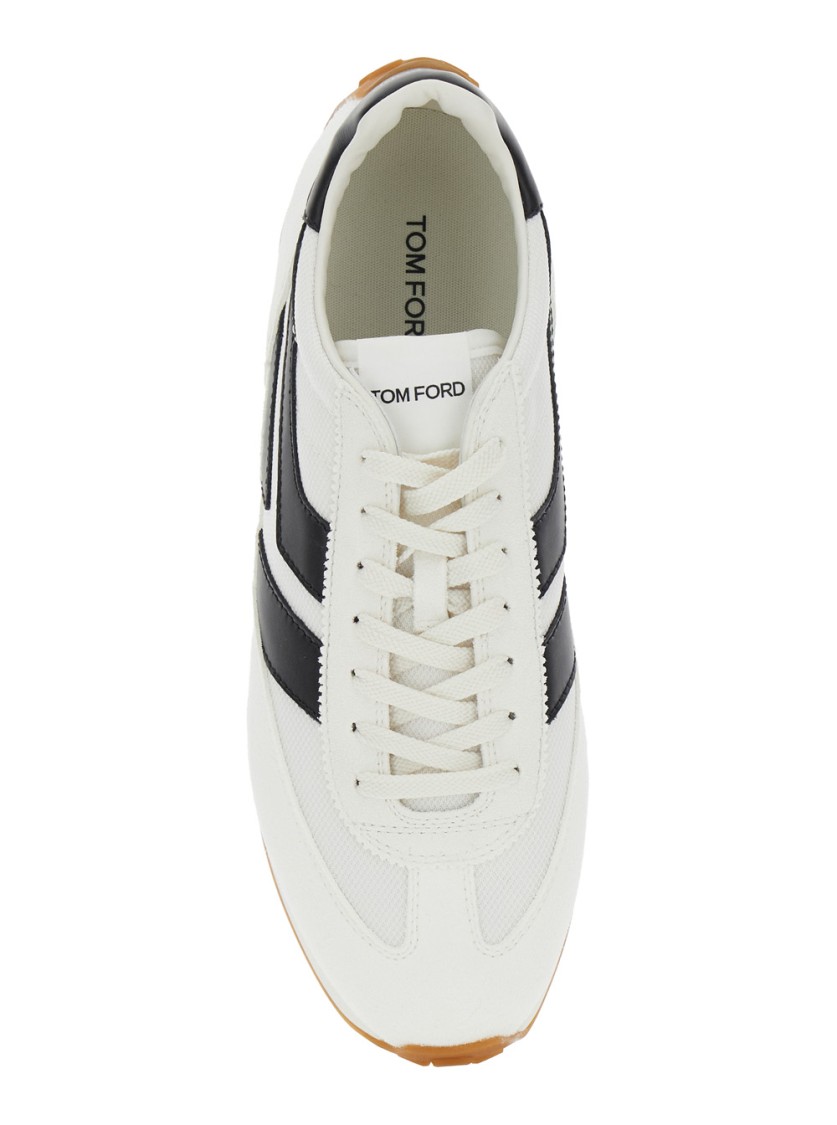 Shop Tom Ford White Mick Sneakers