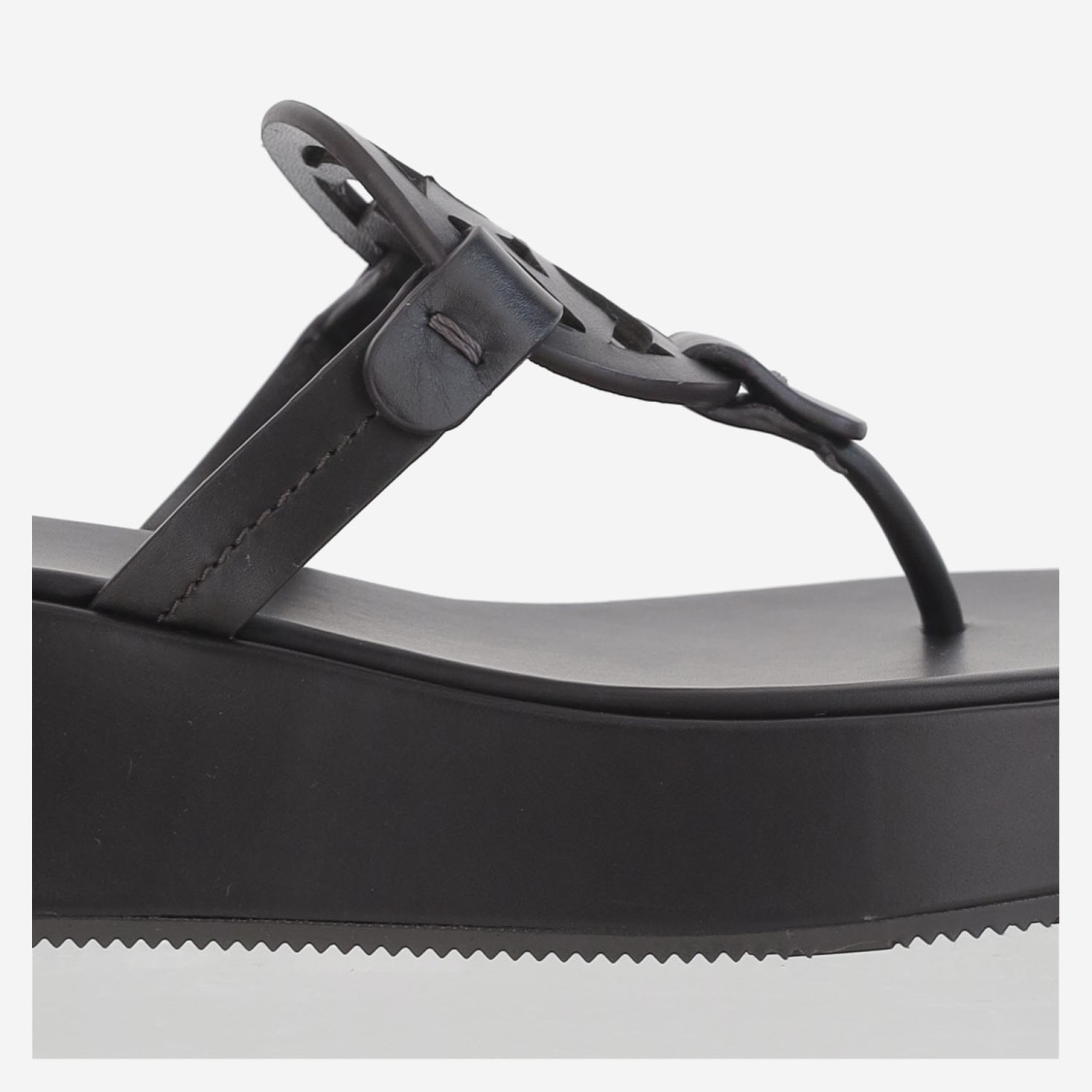 Tory Burch Miller Wedge Sandals In Black