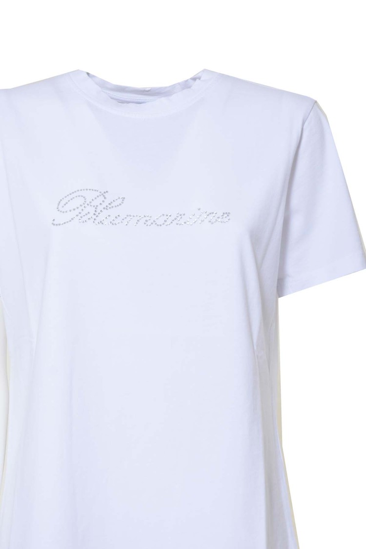 Shop Blumarine White Basic T-shirt